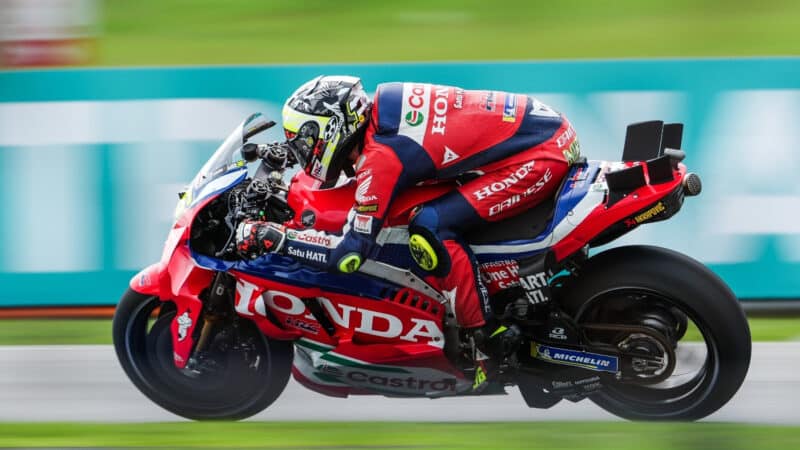 Joan Mir, Honda, during the 2025 Malaysian GP