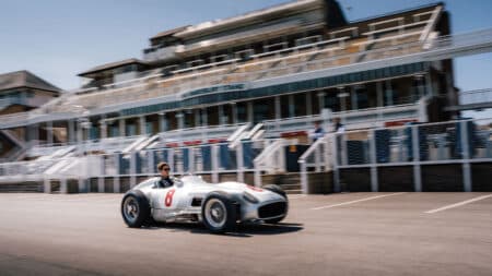 George Russell’s private tribute to Aintree F1 masters Moss and Fangio