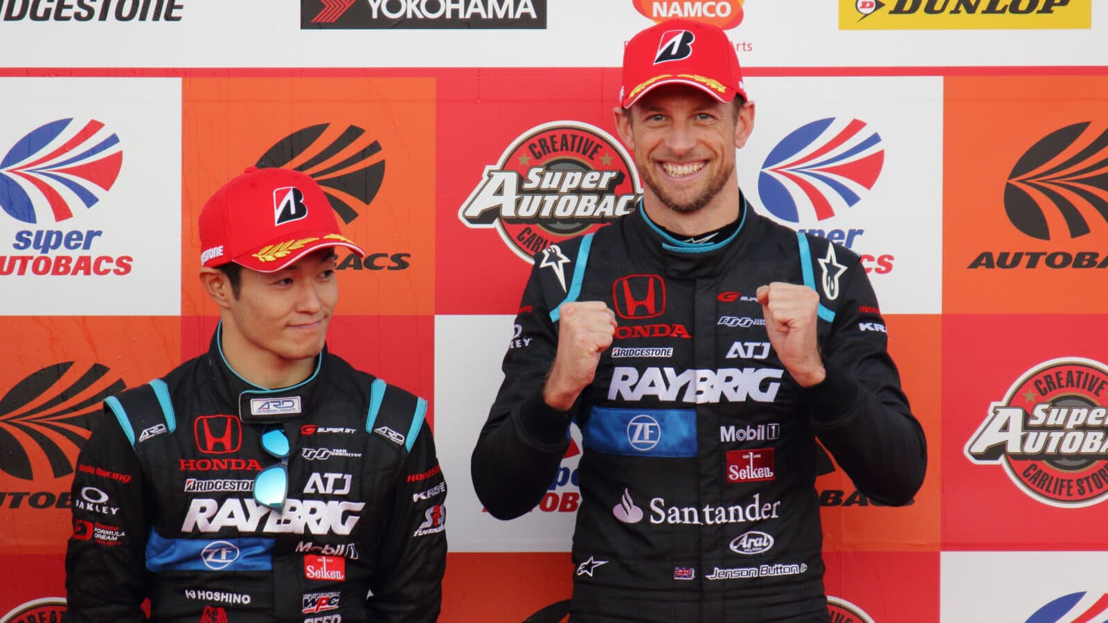 Jenson Button 2018’s Super GT podium