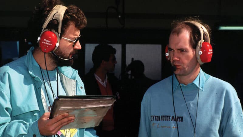 Tim Holloway and Newey behind the scenes